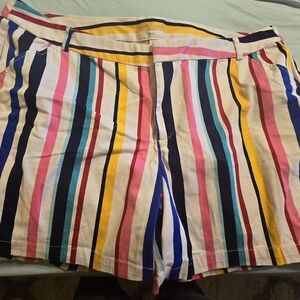 Boutique size 20w striped shorts